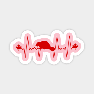 The Canadian Heartbeat Magnet