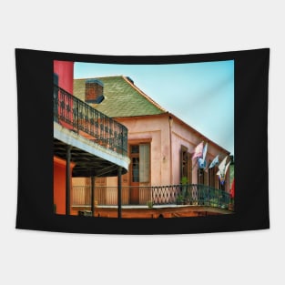 Flags on the Balcony Tapestry