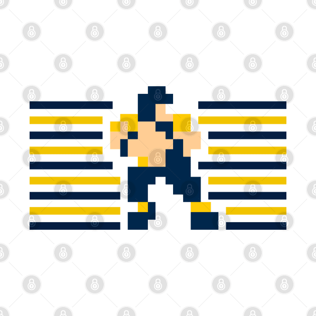 Tecmo QB Stripes - Michigan by The Pixel League