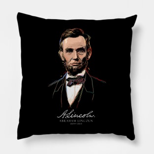 Abraham Lincoln, Portrait-USA-Pop Art Pillow