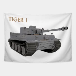 Tiger I German WW2 Tank Tapestry