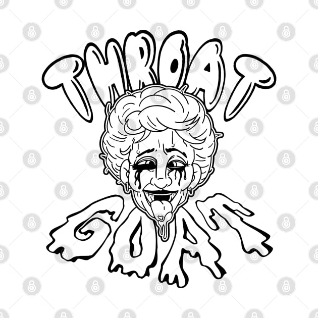 Throat GOAT Nancy Transparent black on colors! by GodsBurden