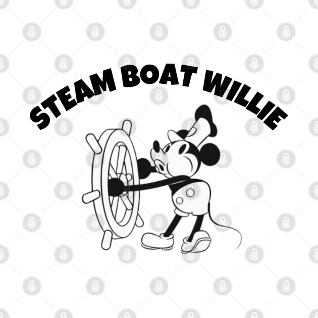 Steamboat Willie - Classic Cartoon by Aldrvnd