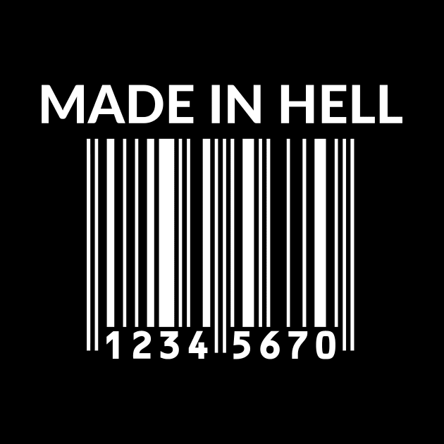 made in hell barcode by Tees by broke