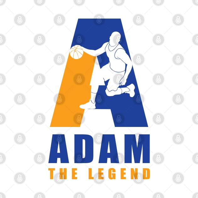 Adam Custom Player Basketball Your Name The Legend T-Shirt by Baseball Your Name