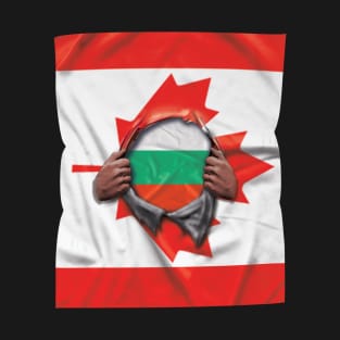 Bulgaria Flag Canadian Flag Ripped - Gift for Bulgarian From Bulgaria T-Shirt