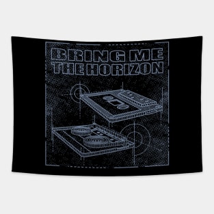 Bring Me the Horizon Technical Drawing Tapestry