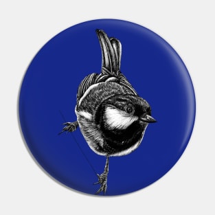 Coal tit bird Pin