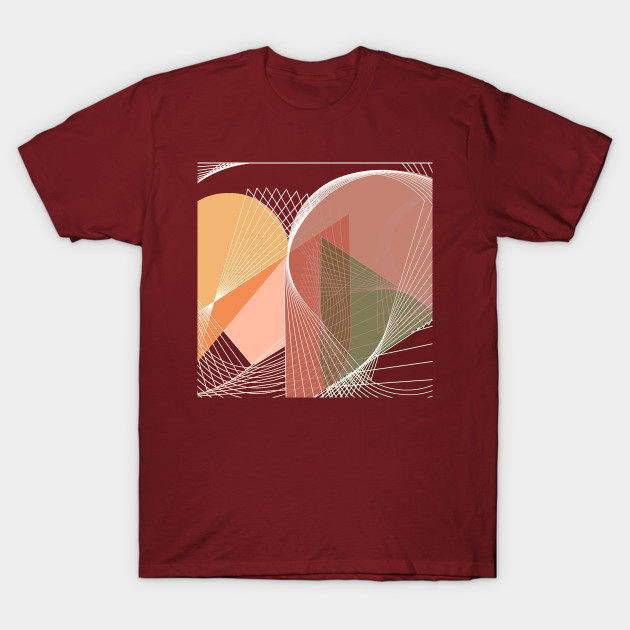 Geometric Pastel Minimal Linear Art Geometric T Shirt Teepublic