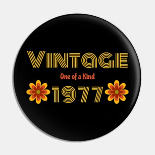 Vintage Birth Year 1977 Pin