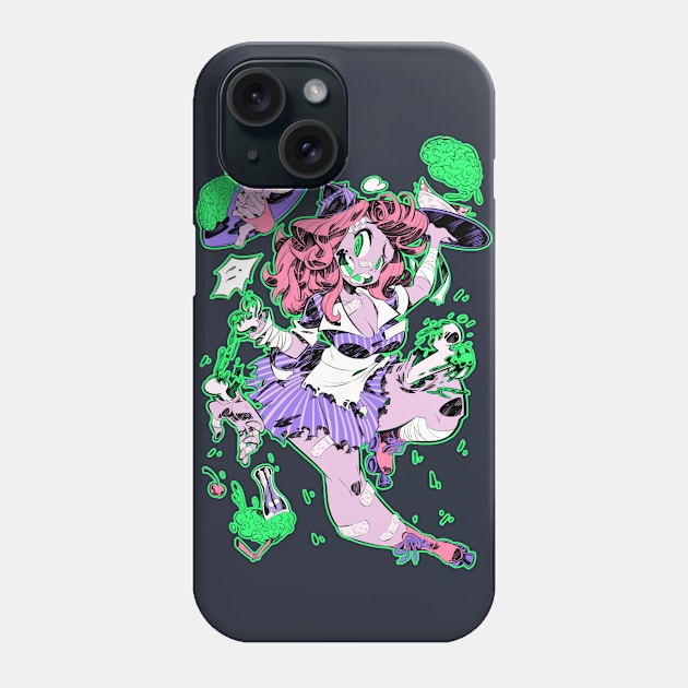 Zombie girl Phone Case by Rafchu