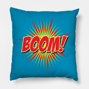 comic bubble boom Pillow