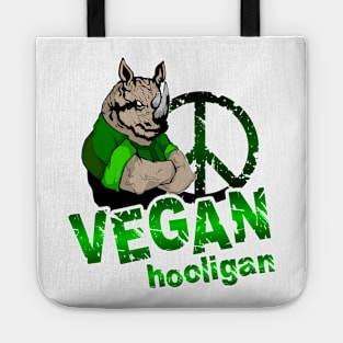 Vegan hooligan - rhinoceros Tote