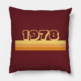 1978 classic vintage design Pillow