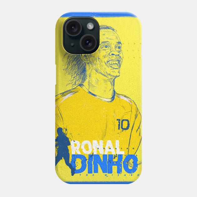 Ronaldinho 10 Phone Case by Mr.Donkey