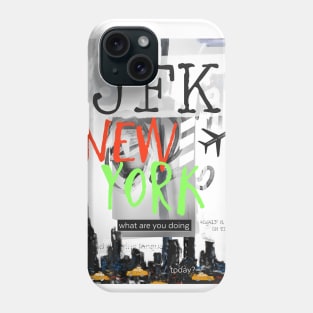 JFK New York collage Phone Case