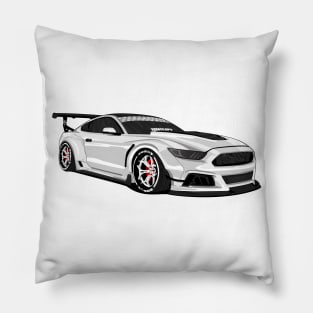 MUSTANG WIDEBODY WHITE Pillow