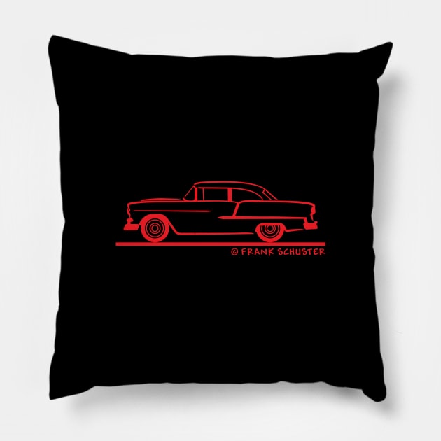 1955 Chevy Sedan  Two Door Post Pillow by PauHanaDesign