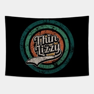 Thin Lizzy // Retro Circle Crack Vintage Tapestry