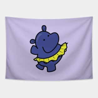 Baby hippo Kawaii Tapestry