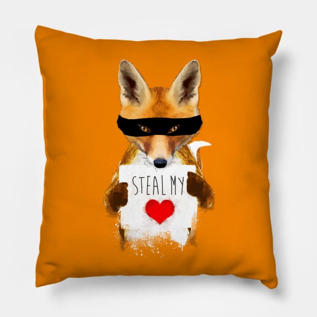 Fox – Steal my heart Pillow by andreabeloque