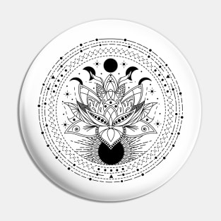 Lotus Flower Mandala Pin