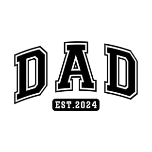 DAD EST 2024 Retro Gift for Father’s day, Birthday, Thanksgiving, Christmas, New Year T-Shirt