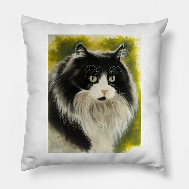 Maine Coon Pillow by BarbBarcikKeith