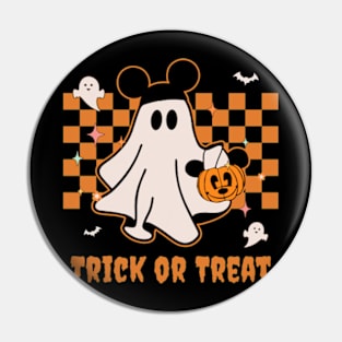 Trick Or Treat Ghost Pin