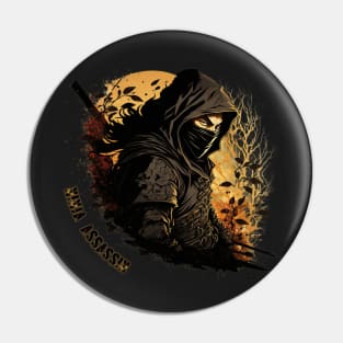 Ninja Assassin Vector art syle Pin