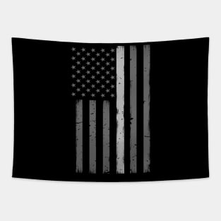 Thin Silver Line Flag - Corrections Officer Gift Tapestry