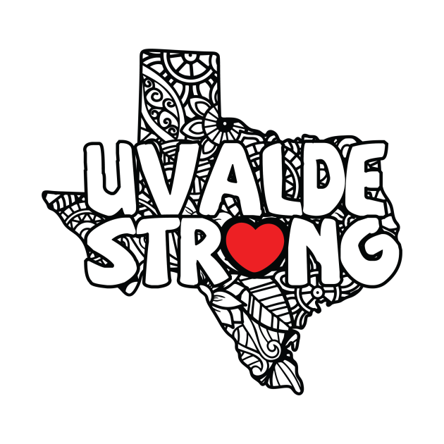Uvalde Strong Mandala Uvalde Texas TShirt TeePublic