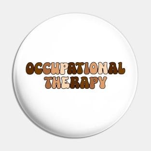 OT Bubble Letters brown Pin