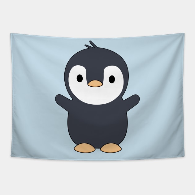 Cute Baby Penguin Tapestry by Daytone