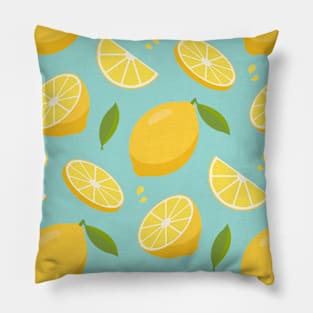 Slice Lemon Fruit Squeeze Citrus Juice Summer Gift Pillow