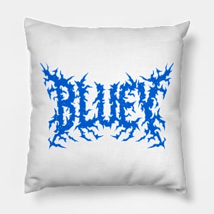 Death Metal Bluey Pillow