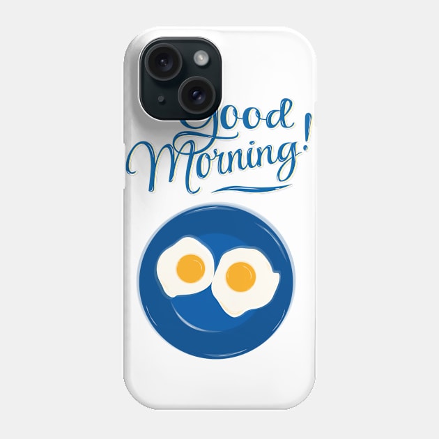 Good Morning With Smiling Eggs Phone Case by TomCage