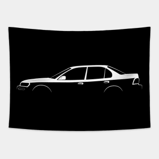 Toyota Corolla (E100) Silhouette Tapestry