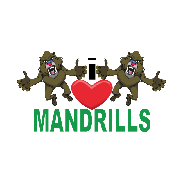 I Heart Mandrills by Wickedcartoons