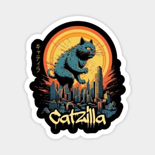 Kaiju Cat Monster - Catzilla Magnet