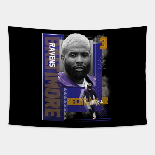 Baltimore Ravens Odell Beckham Jr 3 Tapestry by today.i.am.sad