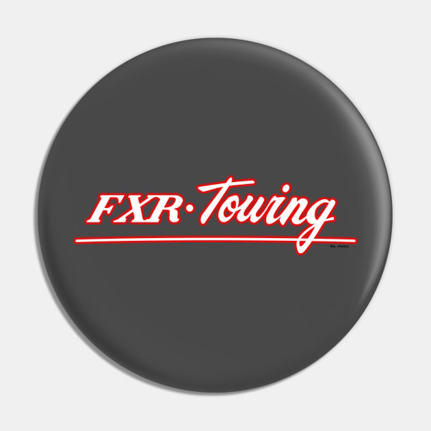 F X R - Towing Solid White and Red T-Shirt Pin by the_vtwins