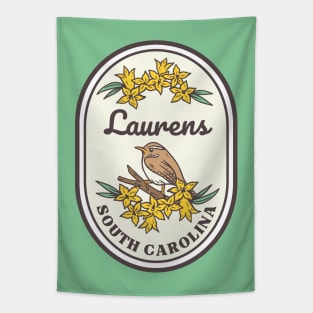 Laurens South Carolina Wren SC Tourist Souvenir Tapestry