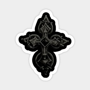 Celtic Silver Cross Magnet