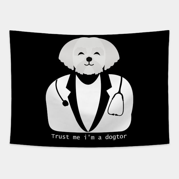 Trust me i'm a dogtor Tapestry by TRACHLUIM