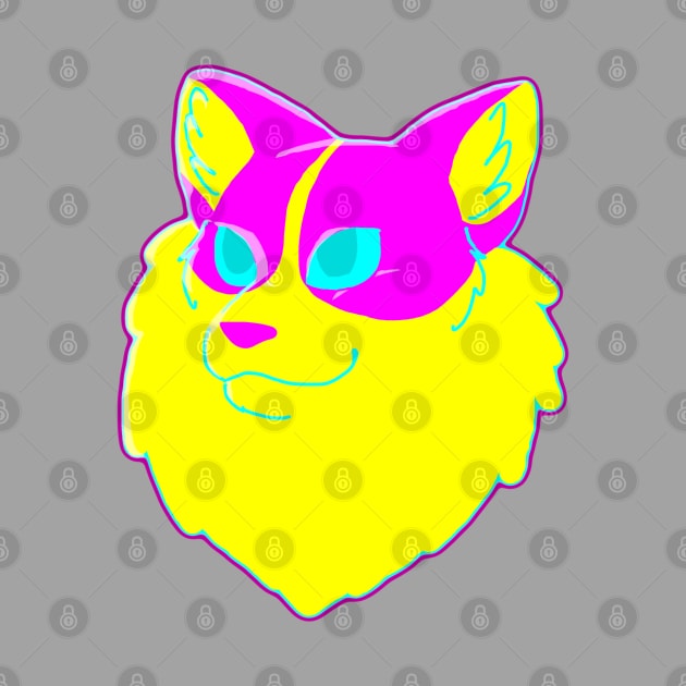 Pansexual Pride Cat by TangletallonMeow