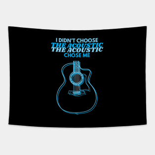 I Didn't Choose The Acoustic Auditorium Style Guitar Body Outline Tapestry