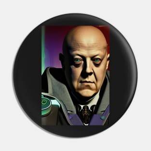 Cyberpunk Portrait of  Aleister Crowley The Great Beast of Thelema painted in a Surrealist and Impressionist style Pin