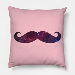 Galaxy Mustache Pillow