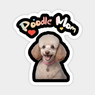 Proud Poodle Mom Design Magnet